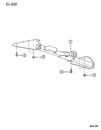 1996 Jeep Grand Cherokee Trailer Towing Hitch Diagram