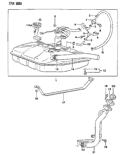 1987 Dodge Colt Fuel Tank Diagram 2