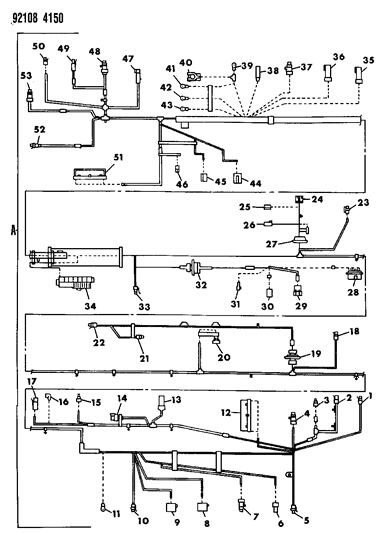 1992 Dodge Daytona Wiring - Headlamp To Dash Diagram