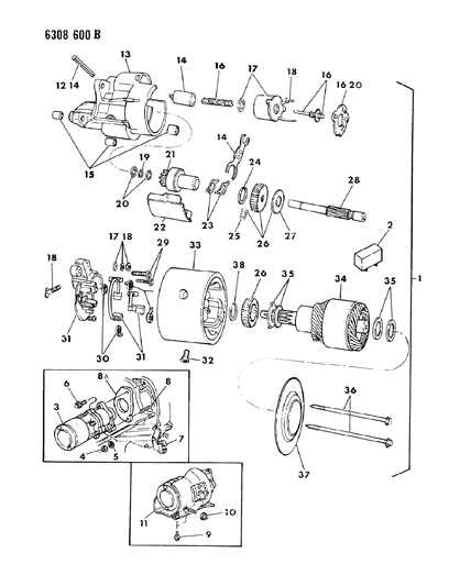 1986 Dodge D250 Starter Diagram