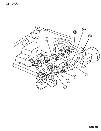 1994 Dodge Ram 2500 Plumbing - Heater Diagram 2