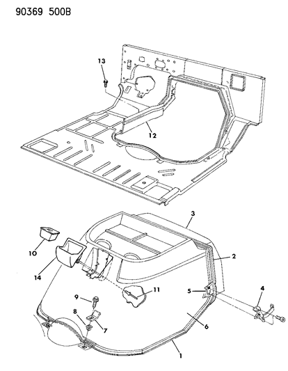 1991 Dodge Ram Wagon Housing Diagram