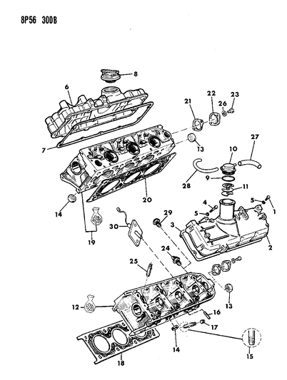 1992 Dodge Monaco Cylinder Head Diagram