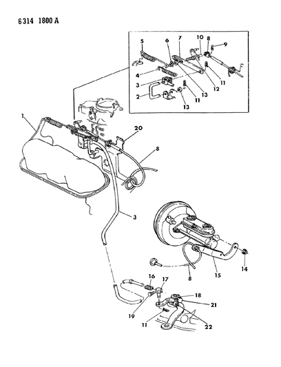 1987 Dodge Dakota Throttle Control Diagram 2