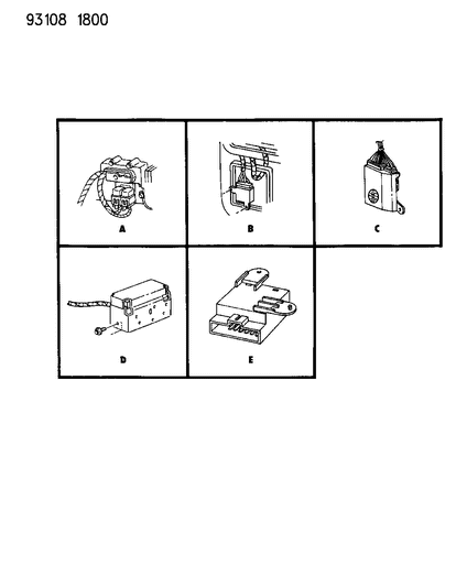 1993 Dodge Caravan Modules - Electronic Diagram