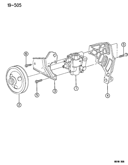 1995 Dodge Neon Pump Assembly & Mounting Diagram
