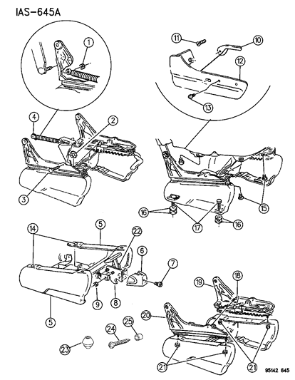 1995 Dodge Caravan Rear Seat Diagram 7