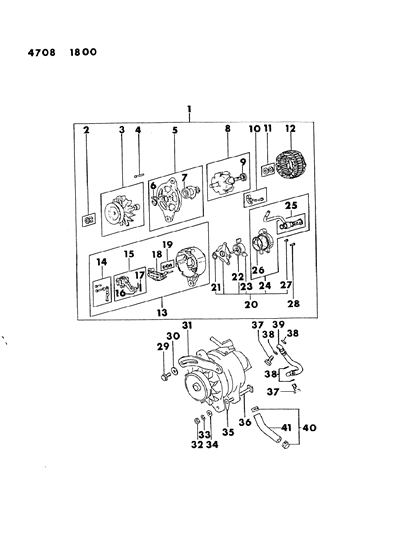 1984 Dodge Ram 50 Alternator Diagram 1