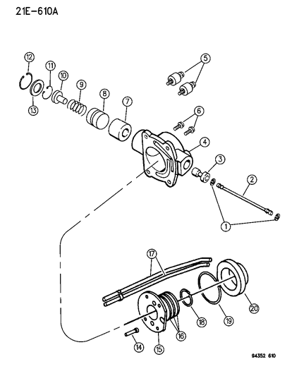 1994 Dodge Ram 2500 Governor , Automatic Transmission Diagram 2