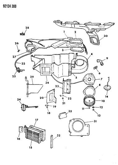 1992 Dodge Shadow Heater Unit Diagram