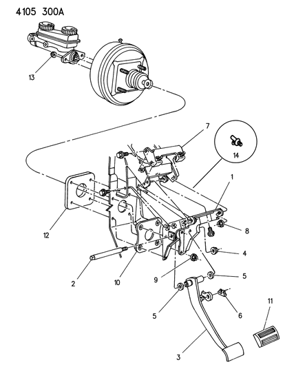 1984 Dodge Caravan Brake Pedal Diagram