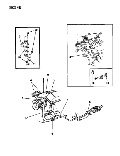 1992 Dodge Ram Van Air Pump Tubing Diagram 3