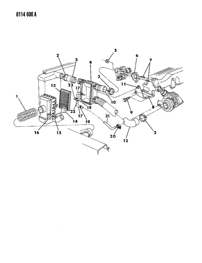 1988 Chrysler New Yorker Base Model Air Cleaner Diagram 5