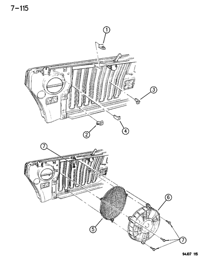 1994 Jeep Wrangler Pusher Fan Diagram