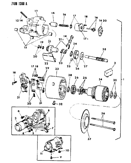 1987 Chrysler Fifth Avenue Starter Diagram