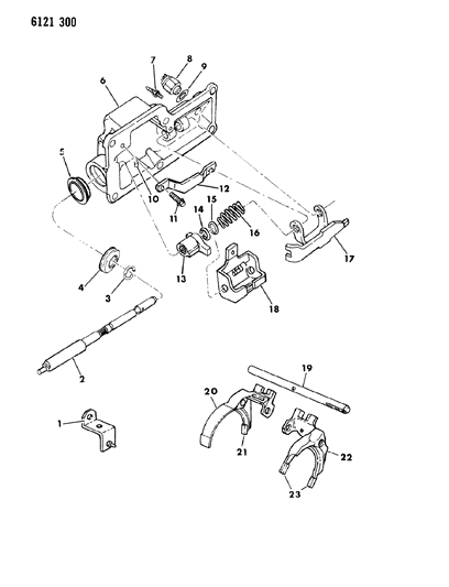 1986 Dodge Daytona Controls, Internal Diagram 1