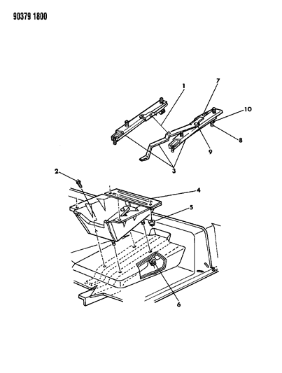 1993 Dodge D350 Adjuster And Riser Driver Bucket Seat Diagram