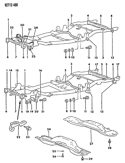 1992 Dodge Ram 50 Frame Diagram