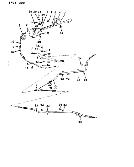 1985 Dodge Ram 50 Bolt-Parking Brake Lever Diagram for MF473001