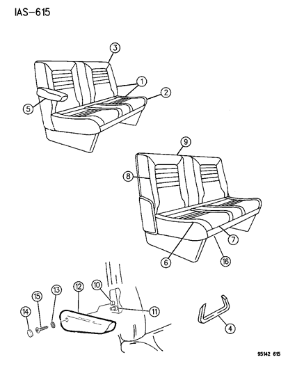 1995 Dodge Caravan Rear Seat Diagram 5