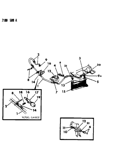 1987 Dodge Diplomat Engine Oil Cooler Diagram