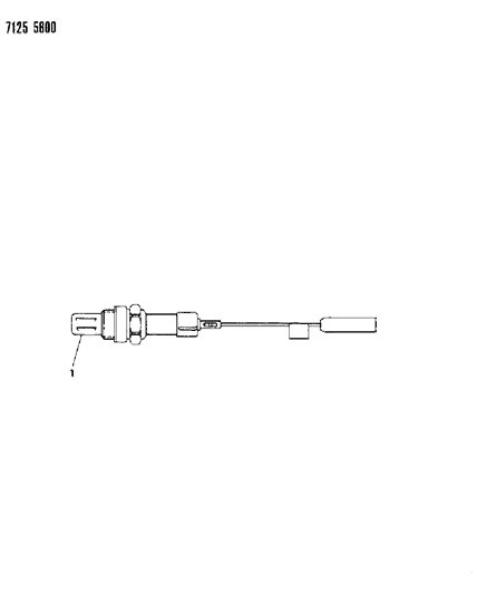 1987 Dodge Diplomat Oxygen Sensor Diagram