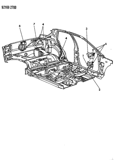 1992 Dodge Shadow Liftgate Release Diagram