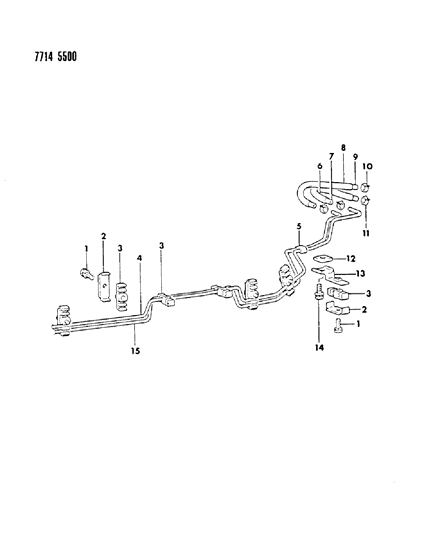 1987 Dodge Raider Fuel Line Diagram