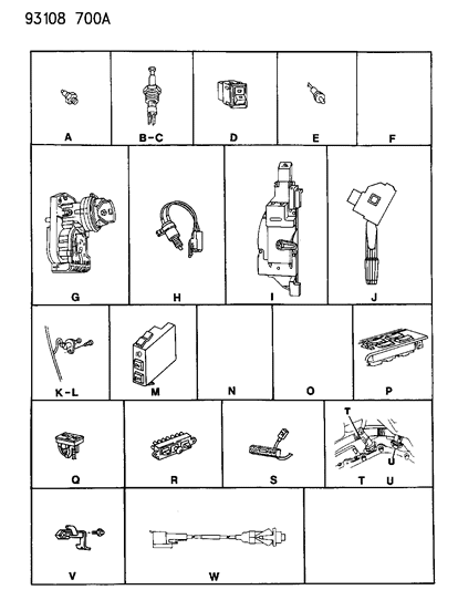 1993 Dodge Shadow Switches Diagram