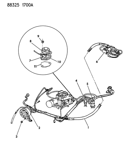 1988 Dodge Ram Wagon Switch CCEV Ext 225 Deg Ho Diagram for 4268716