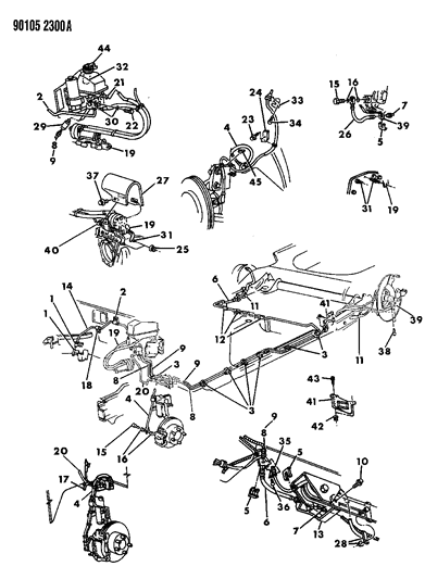 1990 Chrysler New Yorker Screw-HEXAGON Head Diagram for 6100557