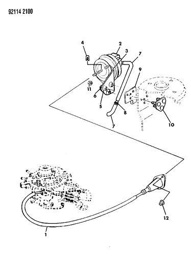1992 Chrysler LeBaron GTC Speed Control Diagram 1