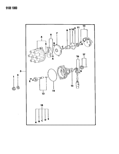 1989 Dodge Grand Caravan Distributor Diagram 2