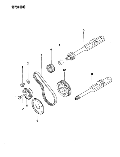 1990 Dodge Ram 50 Balance Shafts Diagram