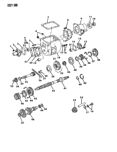 1989 Dodge Ramcharger Transmission Diagram 1