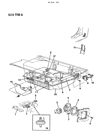 1986 Dodge Diplomat Fuel Tank & Fuel Filler Diagram