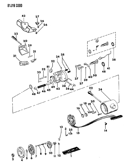 1986 Jeep J10 Cover-Assembly Lock Housing (Incl Scr Diagram for 83502096