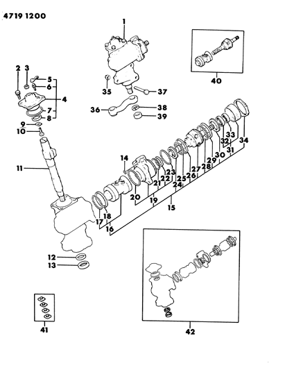 1984 Chrysler Conquest Gear - Power Steering Diagram