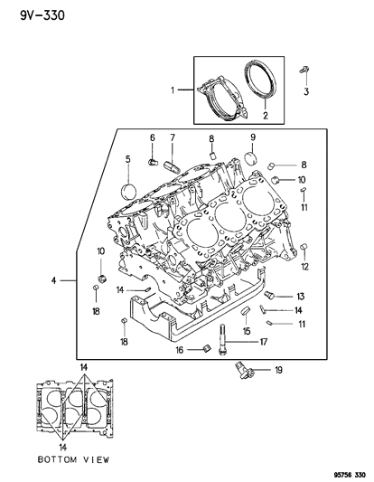 1995 Dodge Stealth Cylinder Block Diagram