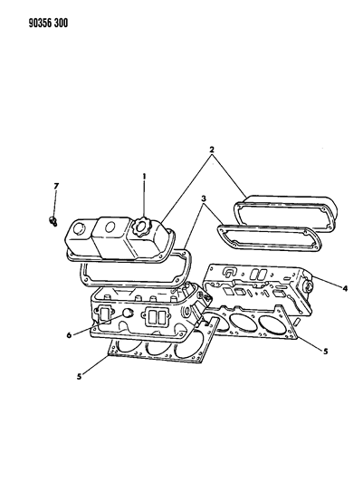 1990 Dodge W350 Cylinder Head Diagram 1