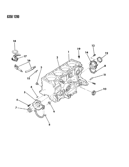 1989 Dodge Dakota Cylinder Block Diagram 1