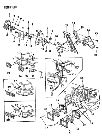 1992 Chrysler LeBaron Motor, (Use Insul. 4638419) Diagram for 4467311