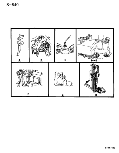 1995 Chrysler Town & Country Sensors Diagram