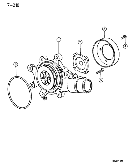 1993 Dodge Viper Sc&Wa-Header Pt Diagram for 6034518