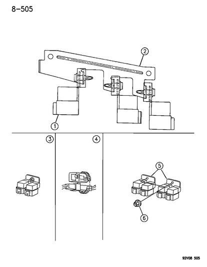 1996 Dodge Viper Relays Diagram