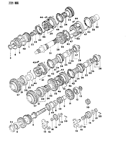 1987 Dodge Raider Ring-M/T SYNCH Diagram for MD730953