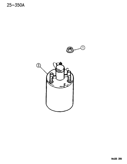 1994 Jeep Grand Cherokee Canister, Vacuum Diagram for 4669128