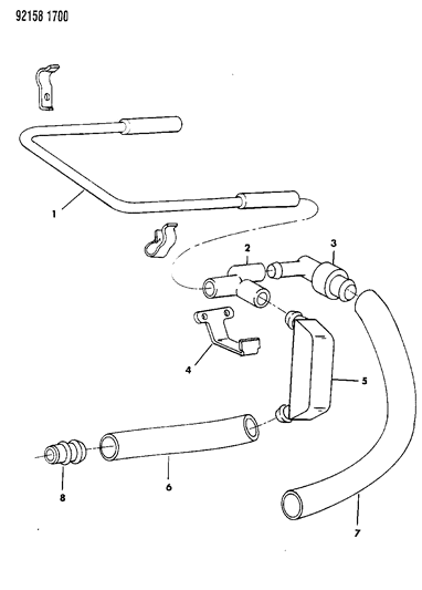 1992 Chrysler LeBaron Crankcase Ventilation Diagram 1