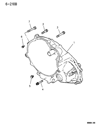 1995 Chrysler Sebring Housing - Clutch & Mounting Bolts Diagram