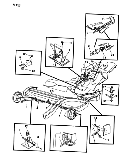 1985 Dodge Omni Cable Diagram for 4294412